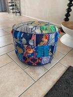 Kleurrijke poef, stof, India, Ophalen