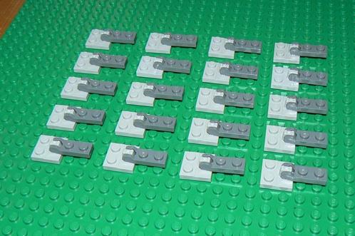 L799 Scharnierende stenen licht en donker grijs 20 st., Kinderen en Baby's, Speelgoed | Duplo en Lego, Nieuw, Lego, Losse stenen