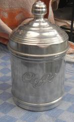 oude koffiebus/ voorraadbus caffé/ aluminium bus koffie, Ophalen of Verzenden