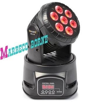 Moving head LED 12-Kanaals Wash 7x 10W RGBW, MHL-74, Geluidgestuurd, Nieuw, Info@marbeco.nl, BeamZ