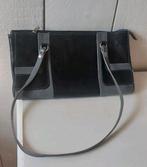 Italiaanse tas my bag zwart grijs leer leder vintage tas IT, Ophalen of Verzenden, Zo goed als nieuw, Zwart