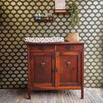 Mooie vintage eikenhouten commode/dressior, Ophalen, Zo goed als nieuw