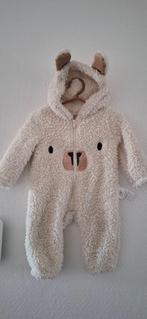Witte teddy onesie met oortjes – maat 56 (1–3 maanden), Ophalen of Verzenden, Zo goed als nieuw, Jongetje of Meisje, Pakje
