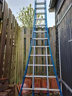 Te koop aluminium ladder, Gebruikt, 4 meter of meer, Ophalen