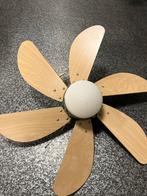 Mooie houten plafondventilator met lamp, Ophalen, Gebruikt, Plafondventilator