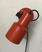 Vintage retro rode wandlamp, tafellamp - Jaren 70, Ophalen of Verzenden, Gebruikt, Metaal, Retro