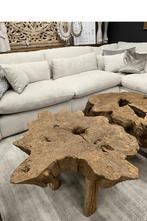 robuust teakhouten salontafels, 50 tot 100 cm, Teakhout, Nieuw, Ophalen of Verzenden