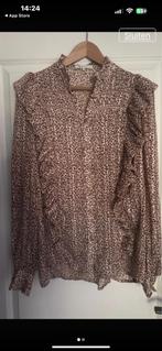 Crepe blouse Nukus, Ophalen of Verzenden, Zo goed als nieuw, Bruin