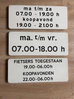 Verkeersbord onderbord met verschillende tijden, Verzamelen, Overige Verzamelen, Ophalen of Verzenden, Gebruikt