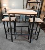 Eiken bartafel met twee of vier krukken, Ophalen, Nieuw, Inclusief barstoelen