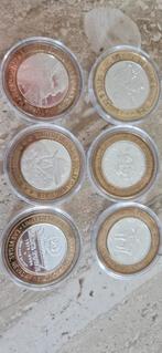 6 Zilverstrike Casino Tokens - .999 Zilver, Postzegels en Munten, Munten | Nederland, Ophalen of Verzenden, Vóór koninkrijk, Overige waardes