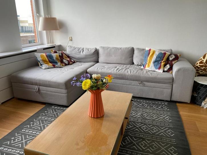 Groot Hoekbank met Bed, Huis en Inrichting, Banken | Bankstellen, Gebruikt, Hoekbank, Vierpersoons of meer, 250 tot 300 cm, 75 tot 100 cm