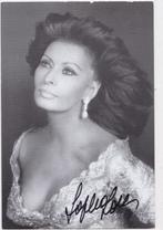 SOPHIA LOREN met ECHTE handtekening Originele kaart, Verzenden, 1980 tot heden, Ongelopen, Sterren en Beroemdheden
