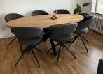 6 Eetkamerstoelen Yuna touch, Huis en Inrichting, Stoelen, Ophalen, Zo goed als nieuw, Metaal, Grijs