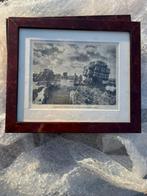 Antieke 5-luik prenten in houten lijst, Ophalen