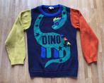 Du Pareil au meme gebreid blauw dino dinoraurus maat 128, Jongen, Du Pareil au meme, Trui of Vest, Gebruikt