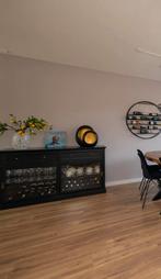 Zwarte IKEA HAVSTA Buffetkast, Huis en Inrichting, Ophalen, Gebruikt, 100 tot 150 cm, Met lade(s)