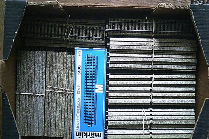 Marklin M-rails 5106 5100 5120 5200 5206 5101 5103 5111 5130, Hobby en Vrije tijd, Modeltreinen | H0, Gebruikt, Rails, Wisselstroom