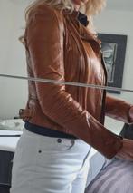 Prachtige getailleerde, echt leren jack. ALS NIEUW!, Bruin, Zo goed als nieuw, Maat 36 (S), Zara Trafaluc