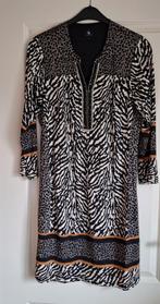 K Design Jurk met dierenprint, Kleding | Dames, K Design, Zwart, Maat 42/44 (L), Ophalen of Verzenden