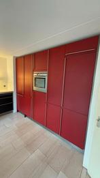 Siematic keuken mat rood/antracietgrijs incl.apparatuur!!!!, Gebruikt, Dubbelwandige keuken, Ophalen of Verzenden, Kunststof