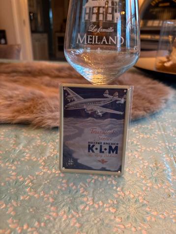 KLM Reclamebordje - Transatlantic Service beschikbaar voor biedingen