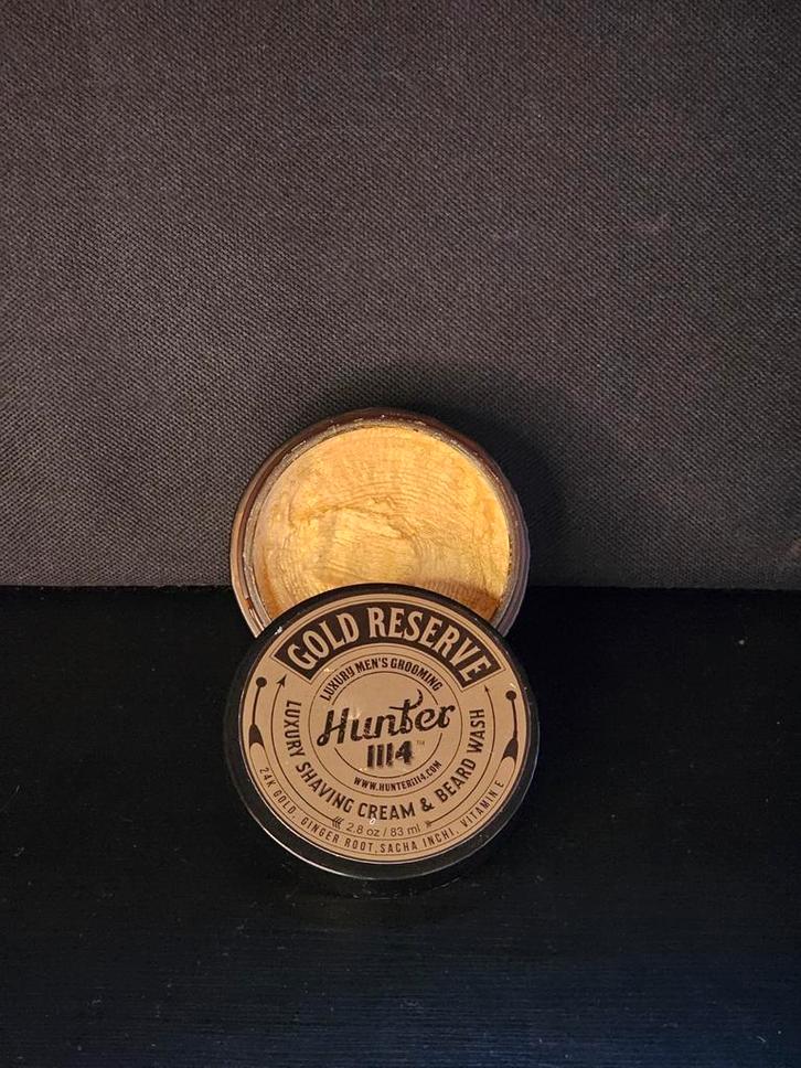 Hunter 1114 Gold Reserve – Luxe Scheercrème en Baard Wash, Sieraden, Tassen en Uiterlijk, Uiterlijk | Lichaamsverzorging, Nieuw