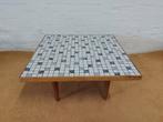 Vintage steentjes salontafel bijzettafel mozaïek tegeltafel, Ophalen, Huis en Inrichting