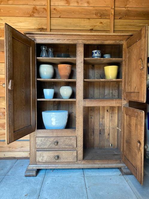 Eiken buffetkast, Huis en Inrichting, Kasten | Buffetkasten, Gebruikt, 150 tot 200 cm, 100 tot 150 cm, 25 tot 50 cm, Eikenhout