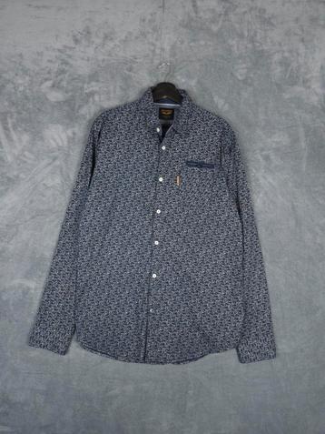 PME Legend Overhemd XL Blauw Patroon Pall Mall Blouse beschikbaar voor biedingen