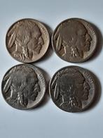 4 x five cents buffalo usa kk f.26.11, Ophalen, Noord-Amerika