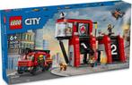 Lego City 60414 Fire Station with Fire Truck, Kinderen en Baby's, Speelgoed | Duplo en Lego, Ophalen of Verzenden, Nieuw, Complete set