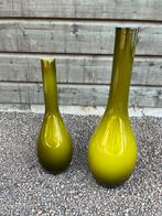 2 Vazen, Ophalen of Verzenden, Zo goed als nieuw, Glas, Minder dan 50 cm