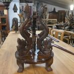 Ploncon Tombak TH1 Speer lans houder met Naga's Indonesie, Antiek en Kunst, Kunst | Niet-Westerse kunst, Ophalen of Verzenden