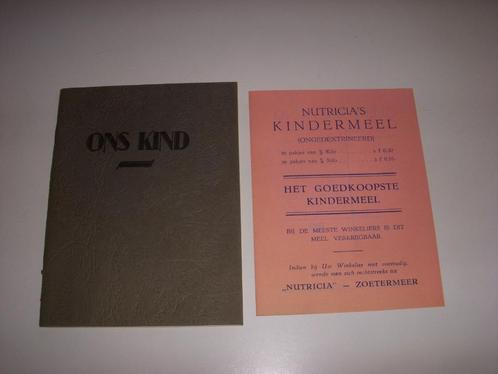 Gedenkboekje ' Ons Kind' Nutricia's Kindermeel rond 1930, Boeken, Catalogussen en Folders, Gelezen, Folder, Ophalen of Verzenden