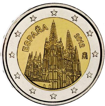 2 euro Spanje 2012 - Kathedraal van Burgos (UNC) beschikbaar voor biedingen