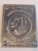 aluminium herdenkingsplaquette Juliana Bernhard 1937, Ophalen, Gebruikt, Nederland, Overige typen