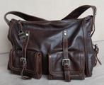 Mooie leren schoudertas, Italiaanse merk Luana, Ophalen of Verzenden, Gebruikt, Bruin, Handtas