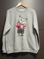 Grijze sweater met kat maat L, Ophalen of Verzenden, Nieuw, Maat 42/44 (L), Grijs