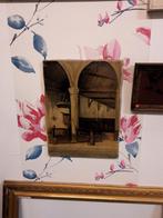 Schilderij kerk interieur door de Haas, Antiek en Kunst, Ophalen of Verzenden