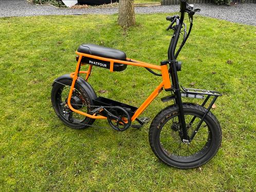 Phatfour FLB oranje, Fietsen en Brommers, Elektrische fietsen, Zo goed als nieuw, Overige merken, 59 cm of meer, 30 tot 50 km per accu