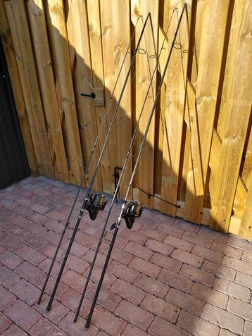 2x Shimano tx2 12ft 2.75lbs hengels + foudraal  beschikbaar voor biedingen