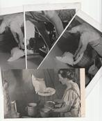 3 echte foto's + blaadje plattelandskalender 1944 hooikist, Gebruikt, Verzenden, Foto, 1940 tot 1960