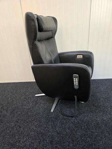 Prominent sorisso sta op stoel relax fauteuil zwart leer beschikbaar voor biedingen