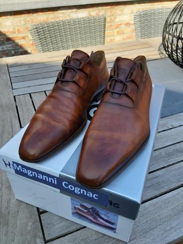 MAGNANNI lederen heren schoenen. Maat 41.1/2 beschikbaar voor biedingen