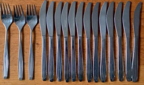 Bestekdelen Gero Zilmeta 526 "Sarabande", Huis en Inrichting, Keuken | Bestek, Gebruikt, Rvs of Chroom, Ophalen of Verzenden