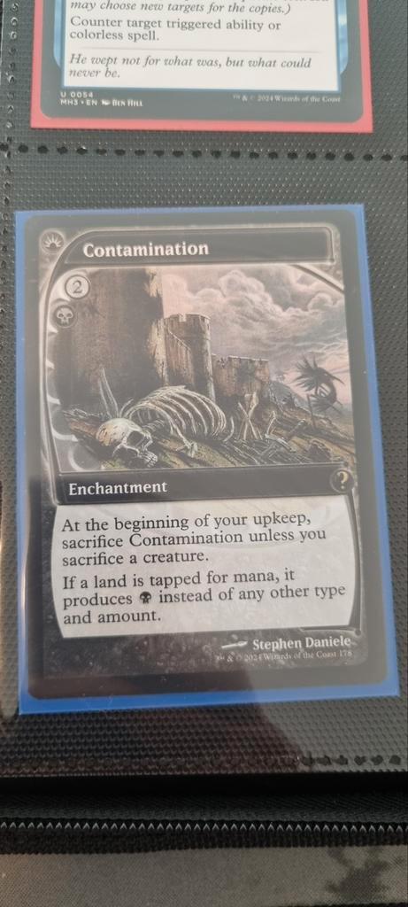 MTG Contamination - MB - NM, Hobby en Vrije tijd, Verzamelkaartspellen | Magic the Gathering, Zo goed als nieuw, Losse kaart, Ophalen of Verzenden