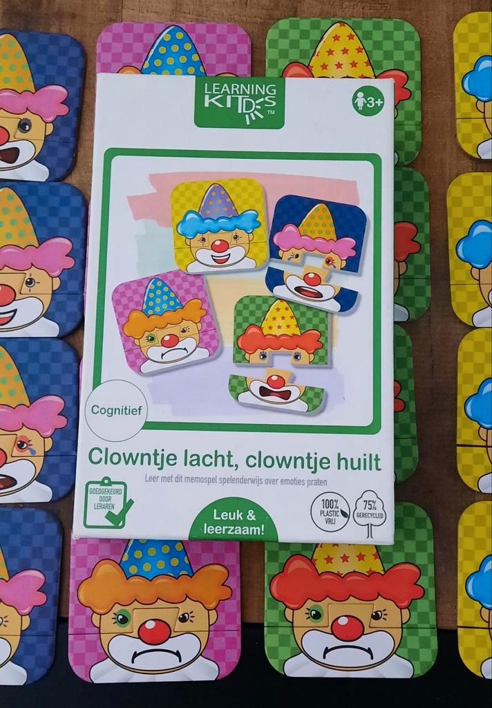 Emotie Spel - Clown Gezichten Maken learling kids, Kinderen en Baby's, Speelgoed | Kinderpuzzels, Nieuw, Ophalen of Verzenden