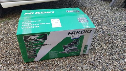 Hikoki C3610DRAW4Z Multivolt Accu Afkortzaag 255mm 36V, Doe-het-zelf en Verbouw, Gereedschap | Zaagmachines, Nieuw, Afkortzaag