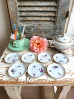 7 Vintage petit fours schaaltjes, schoteltjes, Ophalen of Verzenden
